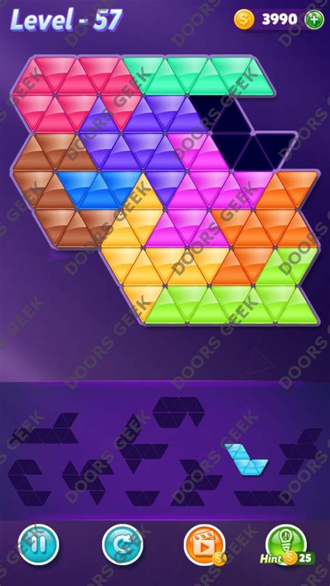 There's sure to appeal to lovers. Block! Triangle Puzzle 10 Mania Level 57 Solution ~ Doors Geek