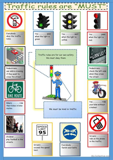 Traffic Rules Are Must Français Fle Fiches Pedagogiques Pdf And Doc