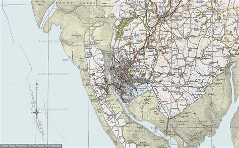 Historic Ordnance Survey Map Of Barrow In Furness 1924