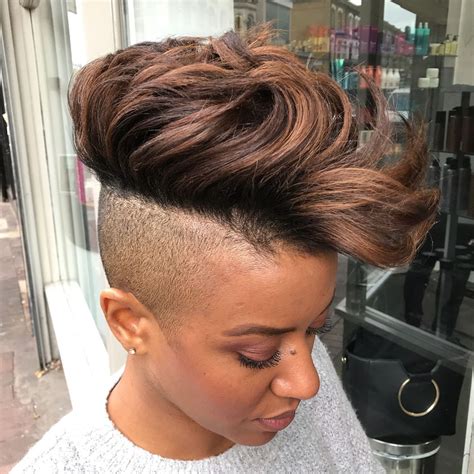 Most Captivating African American Short Hairstyles Shaved Side