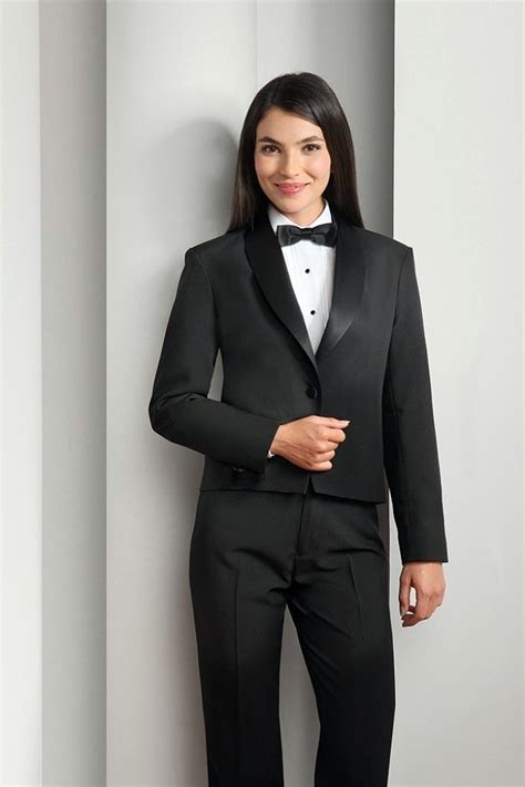 Black Tuxedo Uniform For Hotel Butler Tuxedo Women Formal Wear Women