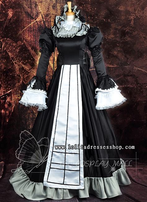 Cheap Black And White Collar With Lace Long Sleeve Lace Trim Ruffle