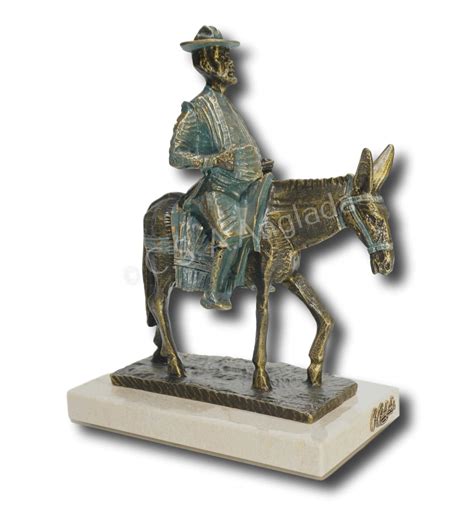 El final de sancho panza…. Dekorative Skulptur "Sancho Panza auf Esel" - Anglada ...