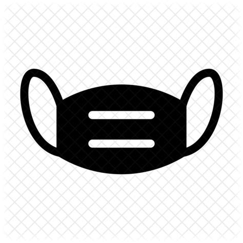 Surgical Mask Icon Download In Glyph Style