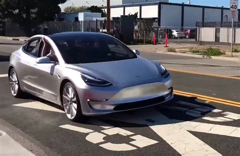 Tesla Model 3 Prototype Spotted On The Streets For First Time Video
