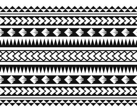 Polynesian Maori Tribal Seamless Hawaii Pattern Background For Fabric