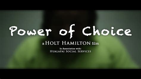 Power Of Choice Trailer Youtube