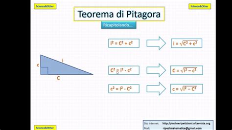 Teorema Di Pitagora Formula Inversa - Formula Teorema Di Pitagora Triangolo Rettangolo - walinay