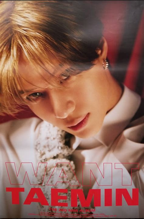 Taemin 2nd Mini Album Want Official Poster Photo Concept 1 Choice