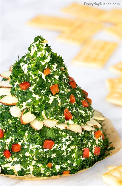 Christmas Tree Cheese Ball Recipe