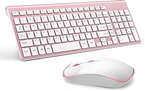 Wireless Keyboard And Mouse Combo Stylish Compact Full Size Keyboard