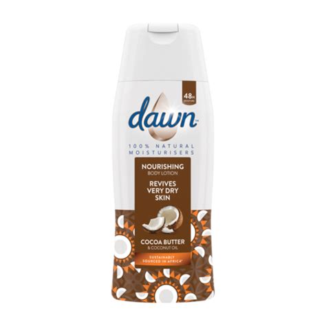 Dawn Cocoa Butter And Coconut Oil Nourishing Body Lotion 400ml Body Lotion Moisturiser And Scrub