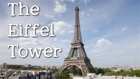 The Eiffel Tower For Kids Famous World Landmarks For Children