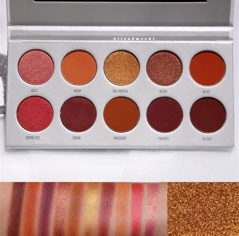 Jaclyn Hill X Morphe Ring The Alarm Eyeshadow Palette Makeup Swatches