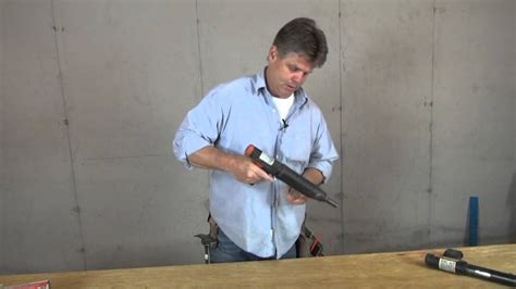 Fastening Basement Walls To Concrete Floor With A Ramset Gun Youtube