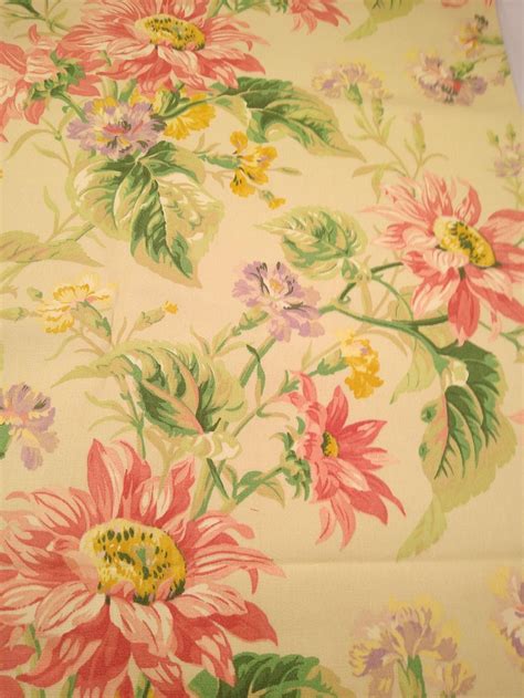 Large Scale Floral Upholstery Fabric Portfolio Textiles Etsy