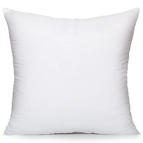 5 Size Square White Cushion Throw Pillow Sofa Waist Pillowcase Filler Inner Pp Cotton 14 X14