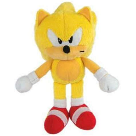 Plush Toy Sonic The Hedgehog Classic Super Sonic 8 Inch