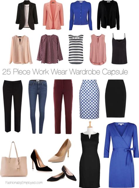 25 piece work wear wardrobe capsule honestly modern