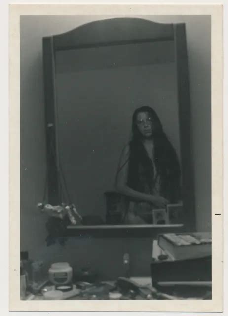 Long Hair Woman Nude In Mirror Reflection 1970s Abstract Self Portrait Photo 34 00 Picclick