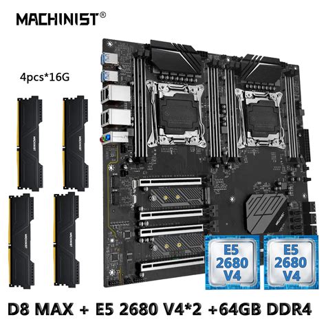 Machinist Dual Cpu X99 Motherboard Combo Lga 2011 3 Xeon E5 2680 V4 Kit
