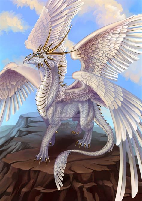 Image White Dragon Angel Wings Legends Of The Multi Universe