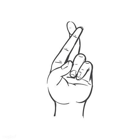 Cross Your Fingers Idiom Vector Premium Image By Rawpixel Niwat Cross Your Fingers