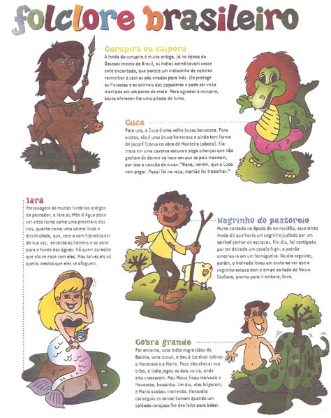 A História Do Folclore Brasileiro Para Educação Infantil Nex Historia