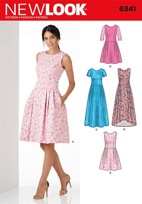 Pattern Reviews New Look 6341 Misses Dress In Three Lengths