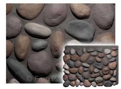 Panels come in a case pack of 4. Regency River Rock Panel | Faux stone wall panels, Rock ...