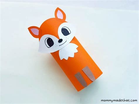Toilet Paper Roll Fox Craft Free Printable Template