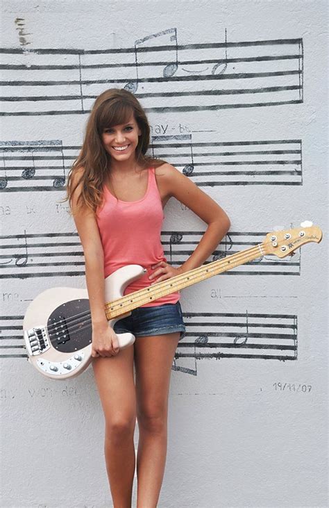 Girls In Music And Modeling Marta Altesa Bass Guitar Expert Female