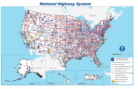 Printable Us Map With Highways