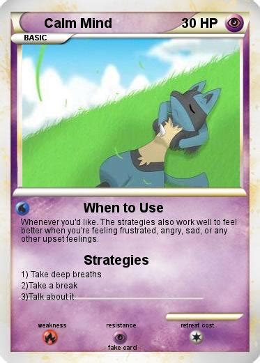 Pokémon Calm Mind When To Use My Pokemon Card