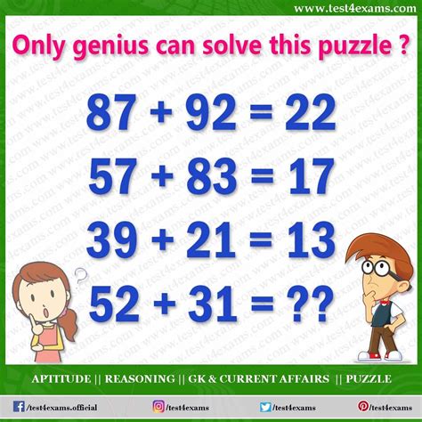 Only Genius Can Solve This Puzzle Get More Brain Teas