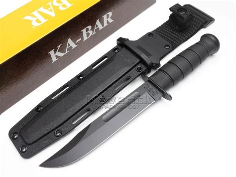 Ka Bar Fighting Knife Fixed Blade Straight Edge 1095 Tactical Sheath