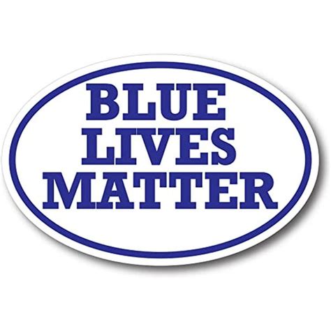 Blue Lives Matter Decal Support Law Enforcement 3 X 5
