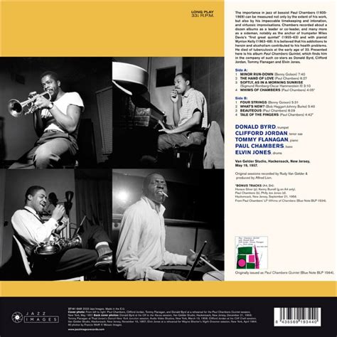 Paul Chambers Quintet Gatefold Jazz Messengers
