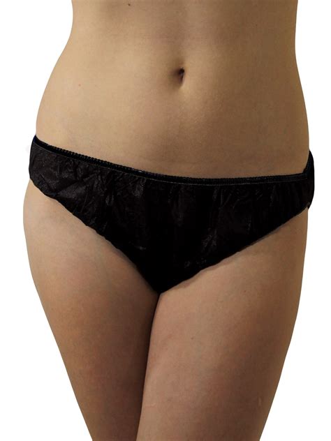 Womens Disposable Panties Black 30 Pack Medium Buy Online In United
