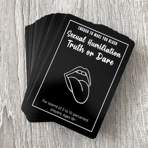 Sexual Humiliation Truth Or Dare Brand New Kinky Bdsm Card Deck Sexy