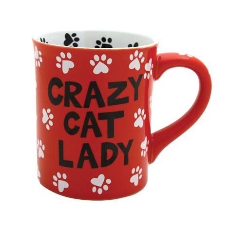 Crazy Cat Lady Coffee Mug 18 Oz Ceramic Cup Home And Garden Mugs