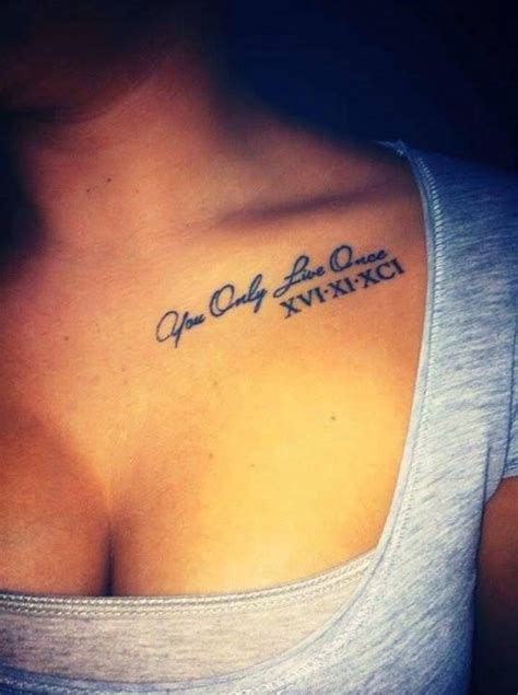 You only live once, for a very short time. Pin en Tatuajes en el pecho