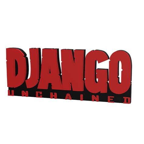 Stl File 3d Multicolor Logosign Django Unchained・3d Printable Model
