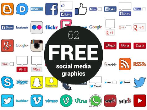 62 Free Social Media Icons And Logos For Download