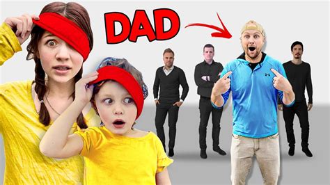 daughters try to find dad blindfolded youtube
