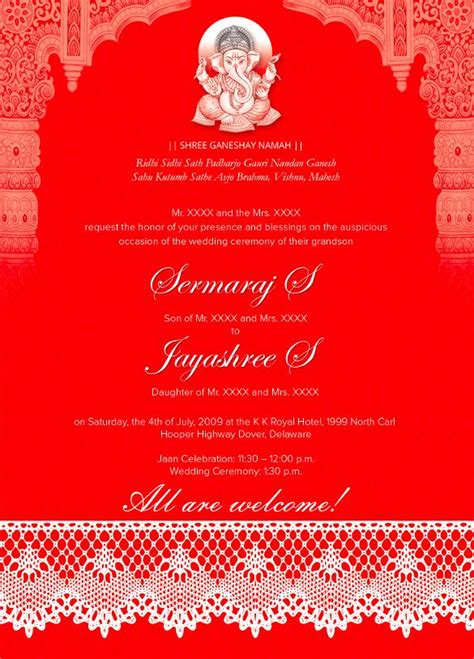 Design beautiful invitations with matching rsvp cards. Image result for indian wedding invitation templates free ...