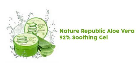 Is it the aloe vera itself or the other ingredients? Review: Nature Republic's 92% Aloe Vera Gel