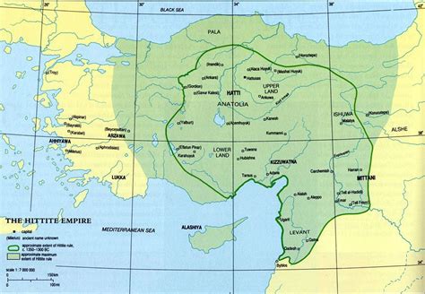 Map Of The Hittite Empire Ancient World Maps Ancient History