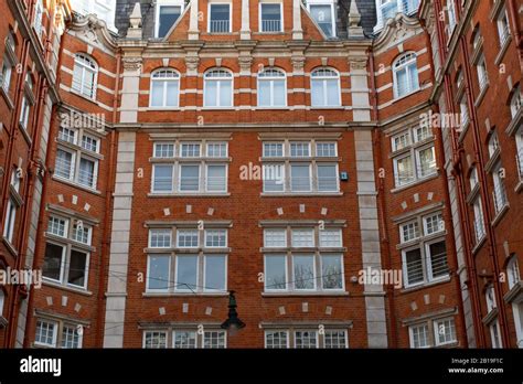 Large Red Brick Building In South Kensington In London England Stock