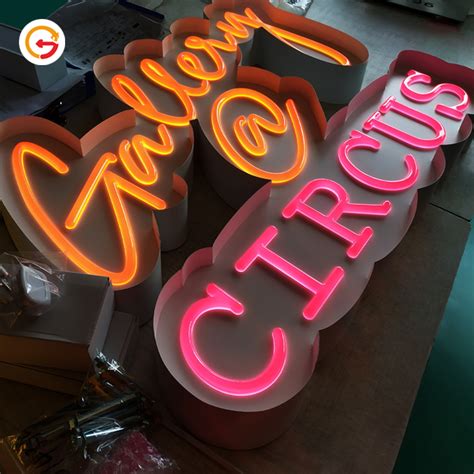 Oem 3d Neon Signs Stainless Steel Dimensional Neon Signs Manufacturer
